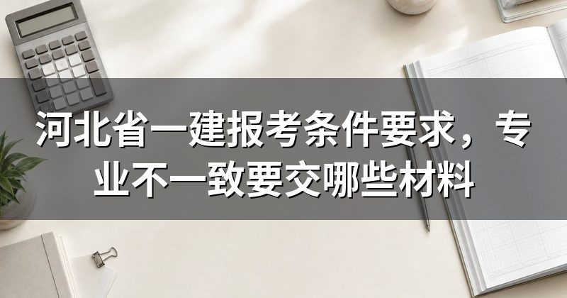 河北省一建报考条件要求,专业不一致要交哪些材料