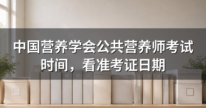 中国营养学会公共营养师考试时间,看准考证日期