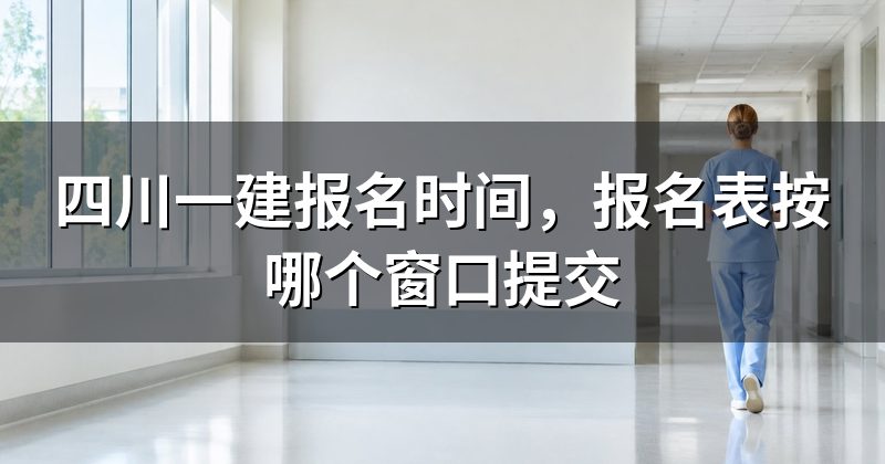 四川一建报名时间,报名表按哪个窗口提交