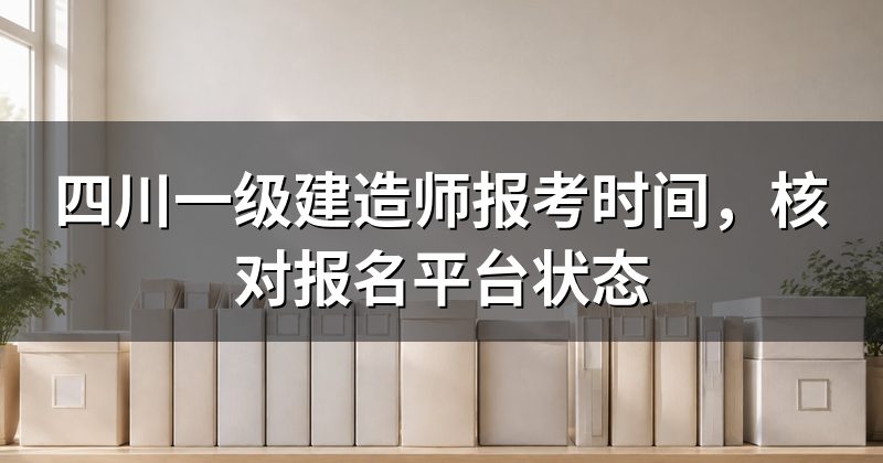 四川一级建造师报考时间,核对报名平台状态