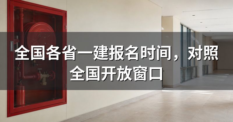 全国各省一建报名时间，对照全国开放窗口