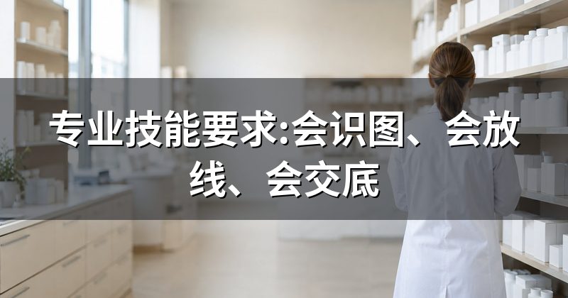 专业技能要求:会识图、会放线、会交底