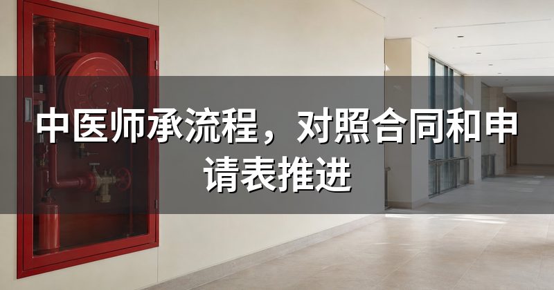 中医师承流程,对照合同和申请表推进