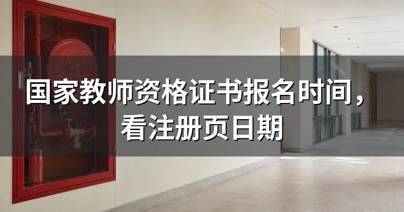 国家教师资格证书报名时间,看注册页日期