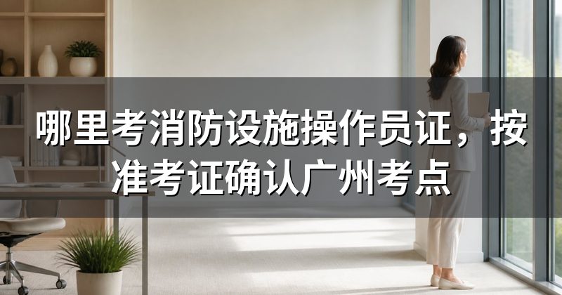 哪里考消防设施操作员证,按准考证确认广州考点
