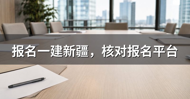 报名一建新疆，核对报名平台