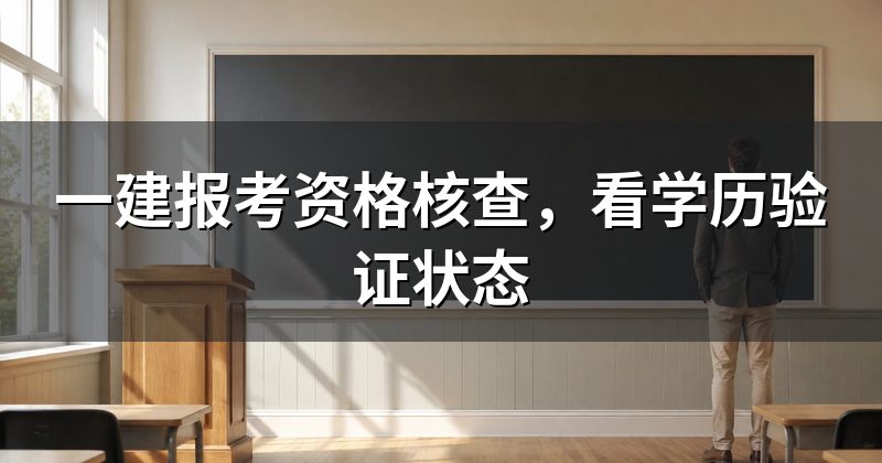 一建报考资格核查,看学历验证状态