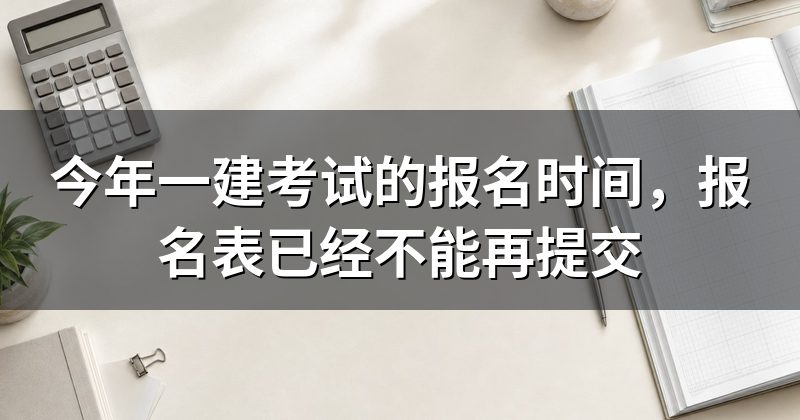 今年一建考试的报名时间，报名表已经不能再提交