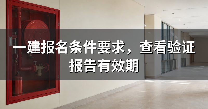 一建报名条件要求，查看验证报告有效期