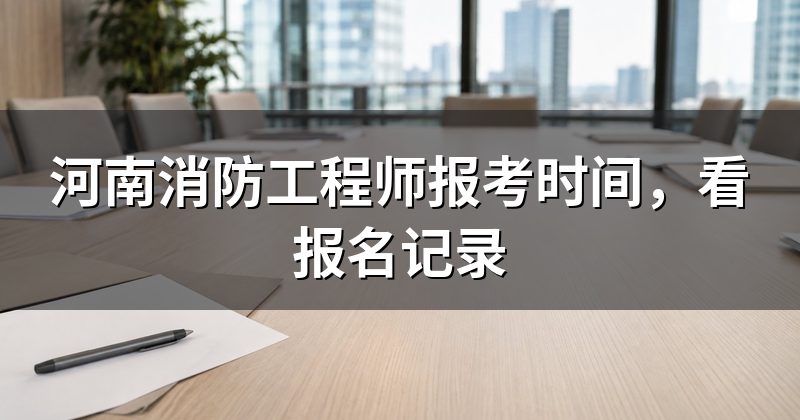 河南消防工程师报考时间,看报名记录