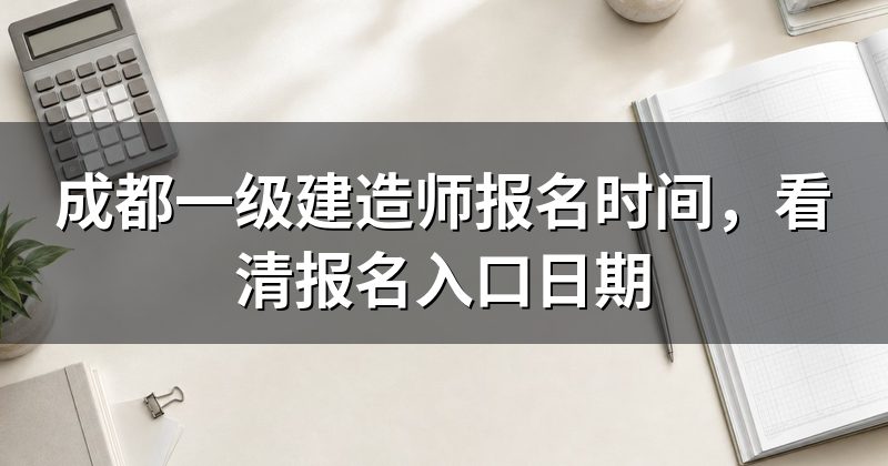 成都一级建造师报名时间,看清报名入口日期