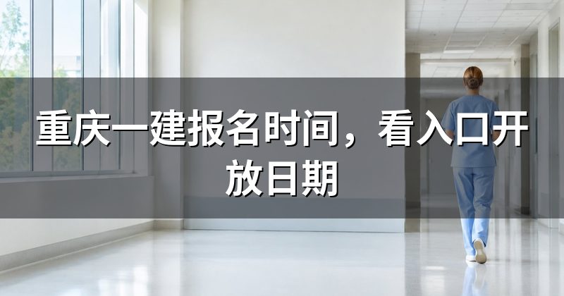 重庆一建报名时间,看入口开放日期
