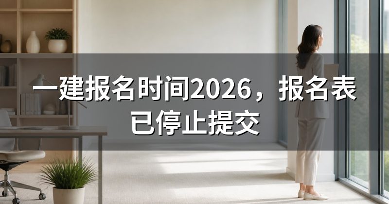 一建报名时间2026,报名表已停止提交