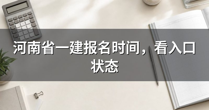 河南省一建报名时间,看入口状态