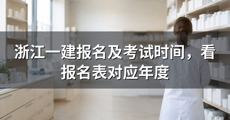 浙江一建报名及考试时间,看报名表对应年度