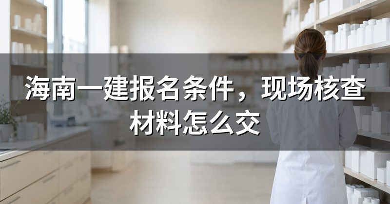海南一建报名条件,现场核查材料怎么交