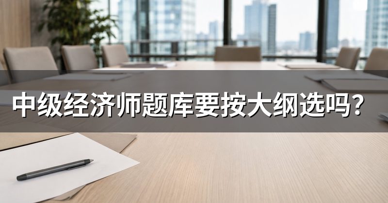 中级经济师题库要按大纲选吗?