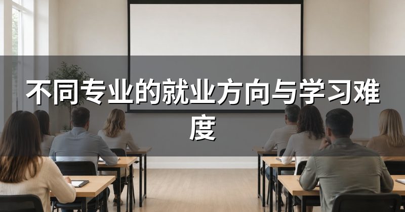 不同专业的就业方向与学习难度