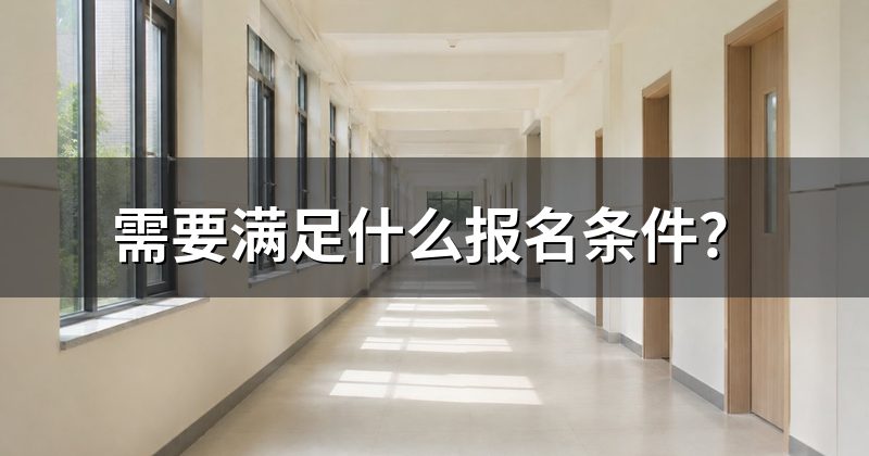 需要满足什么报名条件?