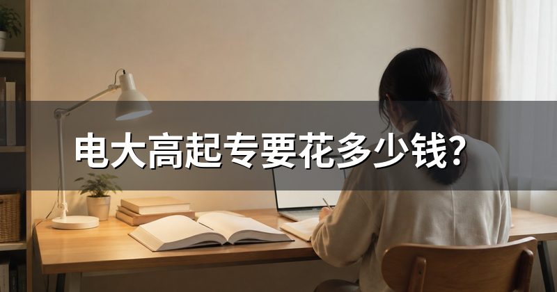电大高起专要花多少钱?