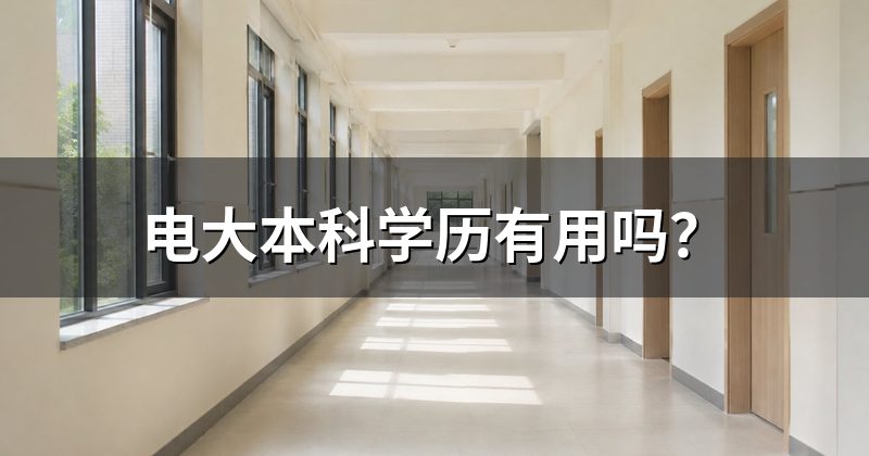 电大本科学历有用吗?