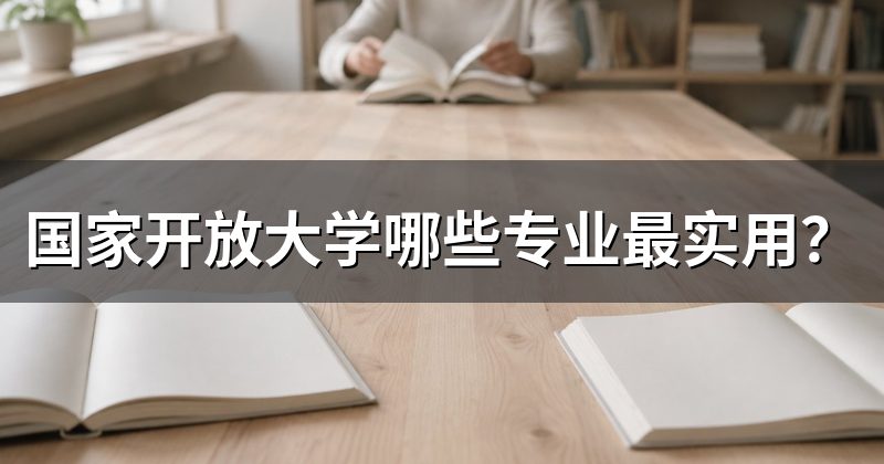 国家开放大学哪些专业最实用?