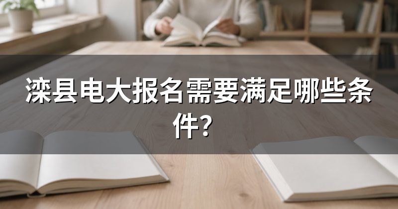 滦县电大报名需要满足哪些条件？