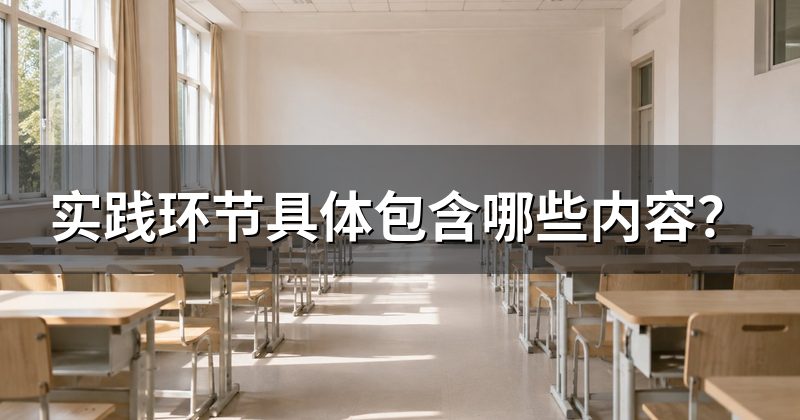 实践环节具体包含哪些内容？