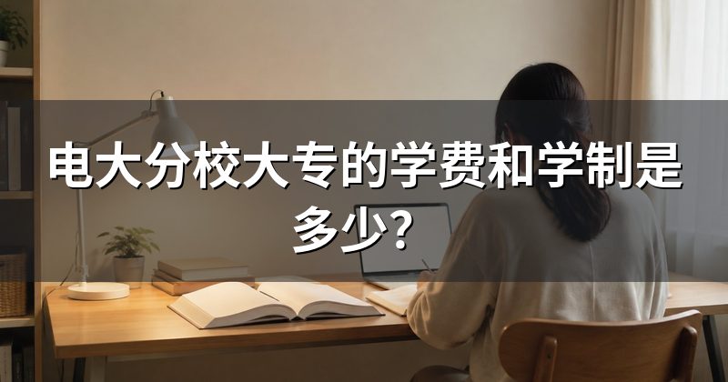 电大分校大专的学费和学制是多少?