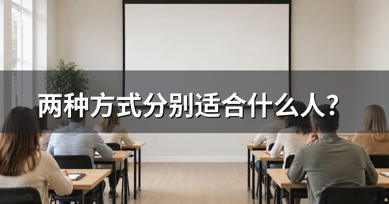 两种方式分别适合什么人？