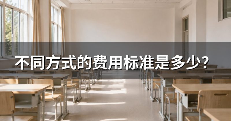 不同方式的费用标准是多少？