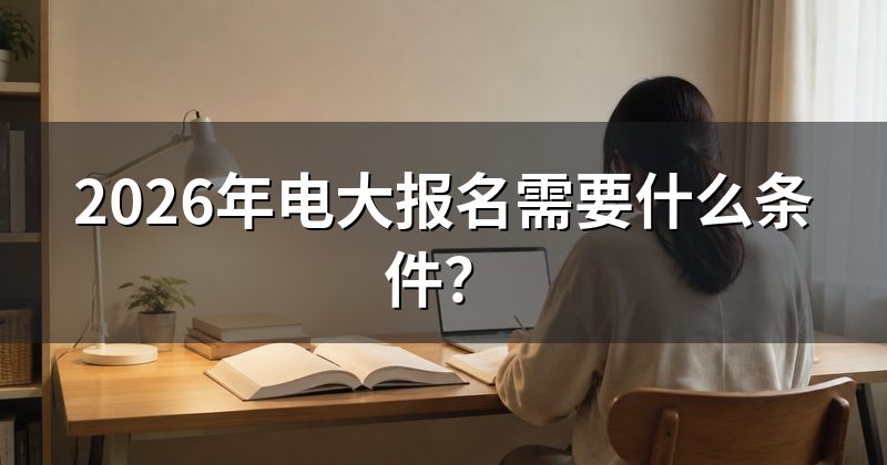 2026年电大报名需要什么条件？